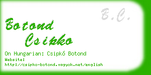 botond csipko business card